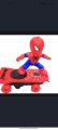 Spider sense Spiderman Scooter Electric Car Rotating Rock Music Light Car Toys Small Gifts.
