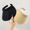 1PC Summer Sun Visors for Women Adjustable Cap Sports Sun Visors for Men Clip-On Wide Brim Visor Hats Straw Cap Suncap.