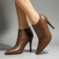 10CM High Heel Pointed 36-46 Size Toe Spike  Heel Women Elegant  Office Lady Fashion Unisex Pump. 