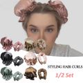 1/2Sets Heatless Curling Rod Silk Curls No Heat Hair Curler Hair Rollers Sleeping Headband Lazy Hair Curlers Women Styling Tools.
