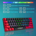 【60% Blue Switches Mechanical Gaming Keyboard】 Compact  Wired Gaming Keyboard with RGB Backlight ~ Type C Interface, 10 Rainbow Lighting Modes, Anti-Ghosting, USB Key Board for PC Gaming, Typing, Mobile Pubg, Laptop, Free Fire ~ Jedel KL69 By FunBug. 