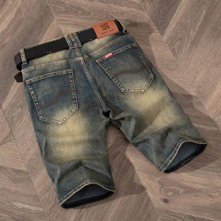 5%20Models%20Summer%20Shorts%20Jeans%20Men%20Denim%20Pants%20Stretch%20Light%20Blue%20Fashion%20Design%20Men's%20Jeans%20Slim%20Straight%20Male%20Short%20Jeans%20Hombre%20-%20Image%206