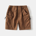 Cotton Children Brown Short Pants for Boys 2 to 3 4 5 6 7 8 Years Kids Shorts 2025 Beach Shorts Casual Loose Toddler Boy Shorts. 