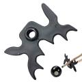 New Pool Cue Black SnookerBilliards Cue Rack Bridge Head Billiards Cross Antlers Rod Holder Accessories.
