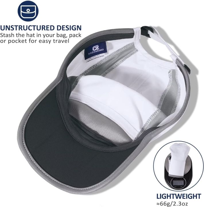 GADIEMKENSD%20Unisex%20Running%20Cap%20UPF%2050+%20UV%20Protection%20Lightweight%20Reflective%20Hat%20for%20Men%20Women%20Outdoor%20Sports%20Jogging%20Cycling%20-%20Image%204