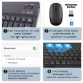 Wireless Keyboard and Mouse Rechargeable Bluetooth-compatible Keyboard For Laptop Tablet Phone Ipad For Android iOS Windows. 