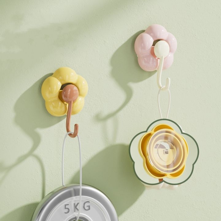 Suction%20cup%20flower%20hook%20Vacuum%20strength%20traceless%20punch%20free%20sticky%20hook%20Home%20bathroom%20kitchen%20door%20behind%20toilet%20-%20Image%202