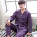 NightWear for men Nighty Finely Stitched Mens Silk Satin wear Pajamas Set, NightWear for men Night suit for boys and men, Sleeping Dress Mens Sleepwear Loungewear Sleeping Suit lingerie  shirt and Pajama ,Night Dress for men. 