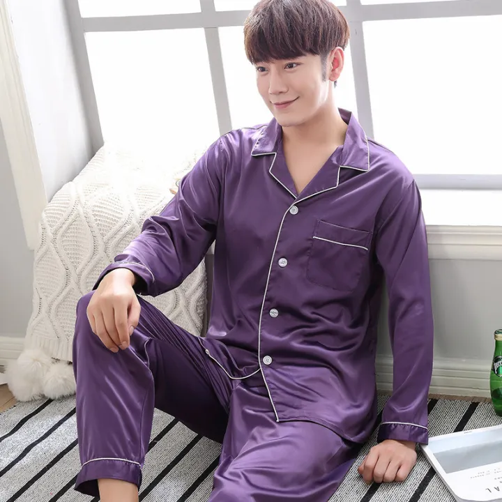 NightWear%20for%20men%20Nighty%20Finely%20Stitched%20Mens%20Silk%20Satin%20wear%20Pajamas%20Set,%20NightWear%20for%20men%20Night%20suit%20for%20boys%20and%20men,%20Sleeping%20Dress%20Mens%20Sleepwear%20Loungewear%20Sleeping%20Suit%20lingerie%20%20shirt%20and%20Pajama%20,Night%20Dress%20for%20men%20-%20Image%202