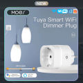 MOES Tuya WiFi Smart Plug Dimmable Power Socket Brightness Adjust Timer Smart Life App Works with Alexa  Home EU. 