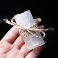 5/10/20pcs Selenite Stick Chips,Crystal Sticks,Gypsum Wands,White Gypsum Quartz Mineral Points for Meditation,Decorative Display home decoration item.