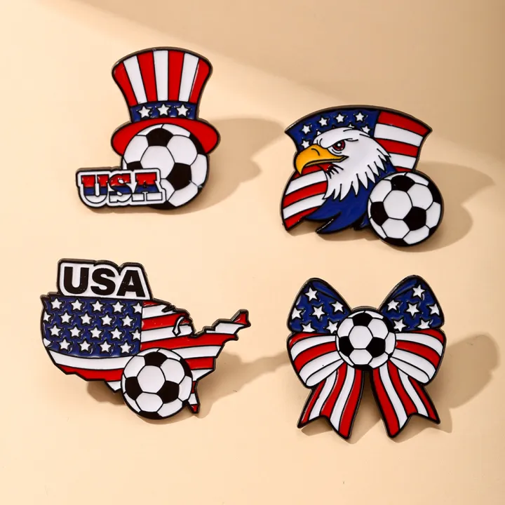 4%20PCS%20Exquisite%20Metal%20Ball%20Badge%20Brooch%20Sports%20Fan%20Collection%20%20Lapel%20Pin%20Decoration%20Accessory%20-%20Image%204