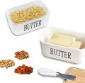 Premium Butter Dish with Knife Set – Elegant Glass Butter Holder for Kitchen, Freshness & Easy Serving. 