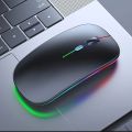 Wireless Mouse Gaming Mouse Backlight USB Compatible RGB Rechargeable Mice Silent Backlit Ergonomic Gaming Mouse for Laptop PC |. 