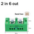 Single phase 2-in 4 / 6 / 8 / 12 outgoing terminal box household distribution box junction box terminal block 220 V. 