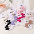 4Pcs/set Cute Baby Girls Knitting Headwear Handmade Crochet Butterfly Alloy Hairs Clips Kids Hairpins Fashion Desgin Headwear. 