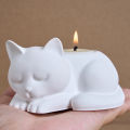 3D Sleeping Cat Memorial Silicone Mold for Resin Cat Candle Holder Angel Animal Keepsake Sympathy Gift DIY Remembrance Craft.