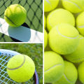3pcs Professional  Tennis Ball High Resilience Tennis Practice Ball for School Club Competition Training Exercises. 