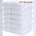 Cotton White Towels Big size /(29 x 54) Inches Towels for Pool, Spa, and Gym Lightweight and Highly Absorbent Quick Drying Towels.