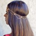 Women Head Jewelry Hair Chain Simple Shining Sequins Head Ornaments Pendant Head Chain Head.