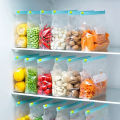 Reusable Zip Lock Bag Food Grade Transparent Storage Bag With Zipper Sealing Plastic Container Travel Freezer Camping Kitchen. 