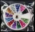 Dual Heads Wax Dotting Pen Rhinestones Beads Gem Picker Pick Up Point Drill with Mixed colors Rhine stones. 