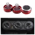 3PCS For Mazda 3 BL 2010 - 2013 Air Conditioning Knob AC Knob Heat Control Switch Button Aluminum Alloy Accessories.