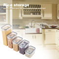 Sealed Plastic Food Storage Box Cereal Candy Dried Jars With Lid Fridge StorageTank Containers Household Items Kitchen Organizer. 
