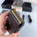 VGR V-375 Professional Electric Ultra Thin Shaver Rechargeable Razor for Face Care Beard Trimmer Reciprocating Blade with USB Travel Shaver, Men's Electric Razor, Electric Shaver. 