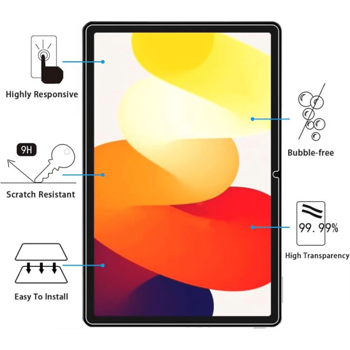 3pcs%20Tempered%20Glass%20Screen%20Protector%20for%20%20Pad%208%207%206%205%202%20Pro%20K%2011.2%2011%20inch%20Redmi%20Pad%20SE%204G%208.7%205G%208.8%20-%20Image%202