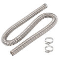 24mm Diesel Parking Heater Stainless Steel Exhaust Pipe 0.6/1/1.2/2M Universal for Eberspacher Webasto Car Heater Parts.