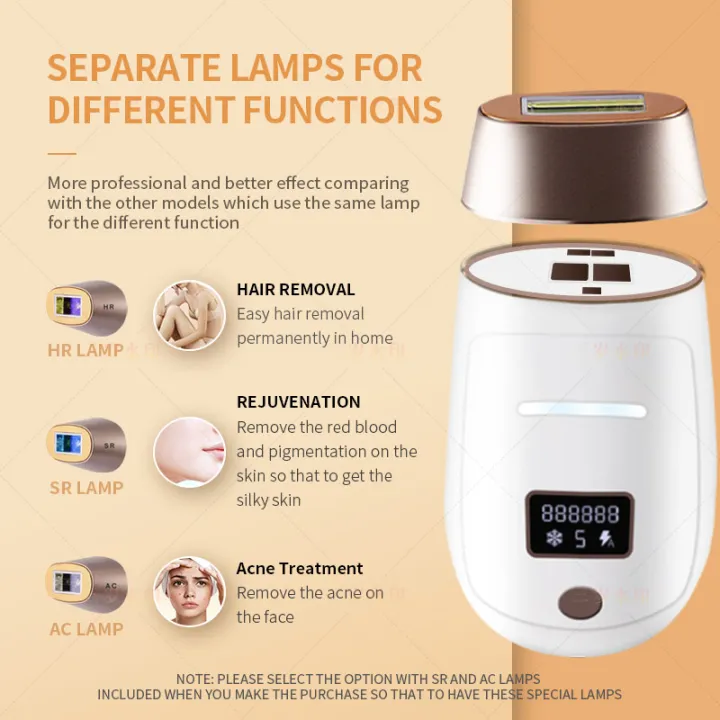Vancostar%20Cordless%20Laser%20Hair%20Removal%20Rechargeable%204in1%20Replaceable%20Lamp%20Cooling%20Painless%20Permanent%20Bikinis%20Trimmer%20IPL%20Epilator%20-%20Image%204