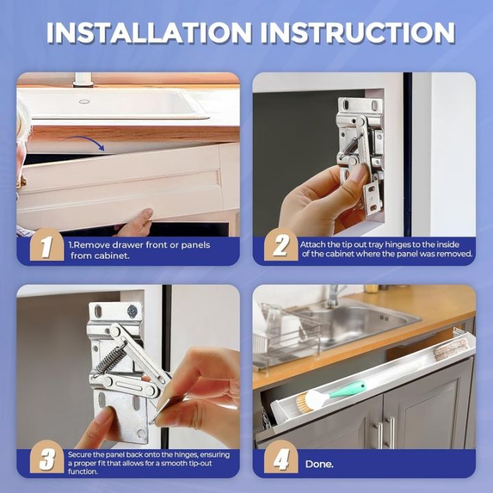 2pcs%20Kitchen%20Cabinet%20Tip-Out%20Trays%20Hinges%20Self-Closing%2045%20Degree%20Pivot%20Hinge%20For%20Sink%20Drawer%20Bathroom%20Organizers%20Shoe%20Cabinets%20-%20Image%206