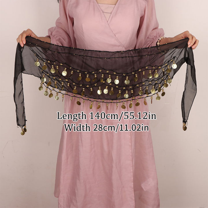 1Pc%20Belly%20Dance%20Waist%20Chain%20Costume%20Dance%20Hip%20Scarf%20With%20Golden%20Coin%20Decorative%20Waist%20Chain%20For%20Professional%20Dance%20Performances%20-%20Image%206