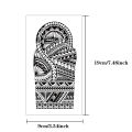 5pcs Waterproof Temporary Tattoo Sticker Mechanical Totem Black Maori Robot Soldier Body Art Arm Fake Tattoos Sleeve Women Men. 