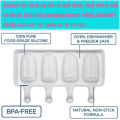 4/8 Hole Silicone Ice Cream Forms Popsicle Molds Reusable DIY Homemade Dessert Freezer Fruit Juice Ice Pop Cube Maker Mould. 