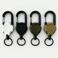1/2/4Pcs Heavy Duty Retractable Badge Reel, Anti-Theft Metal Easy Pull Buckle Rope, Elastic Retractable Keychain, Sport ID Badge.