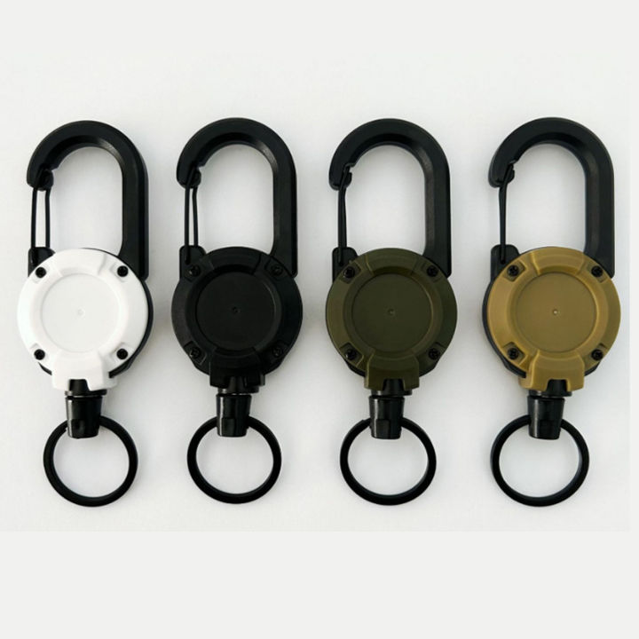 1/2/4Pcs%20Heavy%20Duty%20Retractable%20Badge%20Reel,%20Anti-Theft%20Metal%20Easy%20Pull%20Buckle%20Rope,%20Elastic%20Retractable%20Keychain,%20Sport%20ID%20Badge%20-%20Image%202