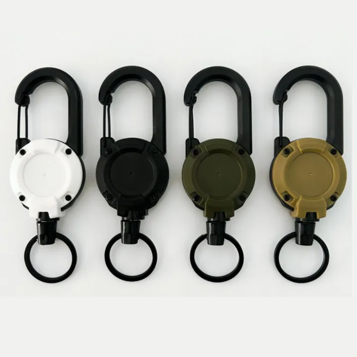 1/2/4Pcs%20Heavy%20Duty%20Retractable%20Badge%20Reel,%20Anti-Theft%20Metal%20Easy%20Pull%20Buckle%20Rope,%20Elastic%20Retractable%20Keychain,%20Sport%20ID%20Badge%20-%20Image%202