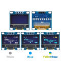 0.96" Inch OLED Display Screen Module I2C IIC 128x64 SS - D - 1306 3.3V-5V Blue/blue Yellow/White for Arduino ESP32 ESP8266. 
