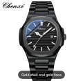 Pecolagar Quartz Men’s Luxury Stainless Steel and belt Watch with Box.