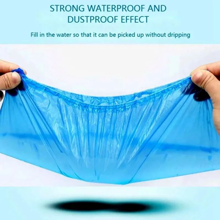 1Pack/100%20Pcs%20Portable%20Waterproof%20Boot%20Covers%20Plastic%20Non-slip%20Wear%20Disposable%20Shoe%20Covers%20Overshoes%20Rain%20Shoe%20Covers%20Mud-proof%20-%20Image%203