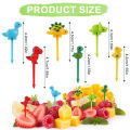 Dinosaur Food Picks for Kids Children Mini Fruit Forks Cute  Animal Snack Dessert Toothpicks Toddler Lunch Box Decor Accessories. 
