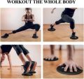 Slide Pad yoga pad 2 slice plate slide pad exercise slide pad yoga equipment slide pads home fitness exercise machine abdominal exercise compact portable. 