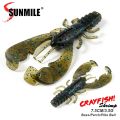 SUNMILE 6pieces Fishing Lures Crayfish Shrimp 7.5cm/3.5g Soft Baits Creature Baits Iscas Artifical Bait Bass Perch Fishing Baits. 