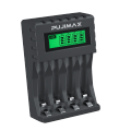 PUJIAMX AA/AAA Rechargeable Battery Charger LCD Display Portable Adapter USB Cable TypeC Batteries Interface Fast Charging Tool.