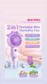 2 in 1 Portable Mini Humidity Fan With Water Humidity Noiseless Hand Fan Lightweight Portable Handheld Mist Fan Cooling Misting Fan USB Rechargeable Fan For Kids,Adults,Home,Outdoor. 