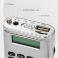 Raddy RD23 Portable DAB Radio Small DAB+ FM Digital Radio with Battery Pocket Radio with Bluetooth Kitchen Radio (Silver). 