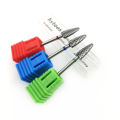 HYTOOS 5mm Flame Bit 3/32 Carbide Nail Drill Bits Manicure Burr Remove Gel Electric Milling Cutter Accessories.