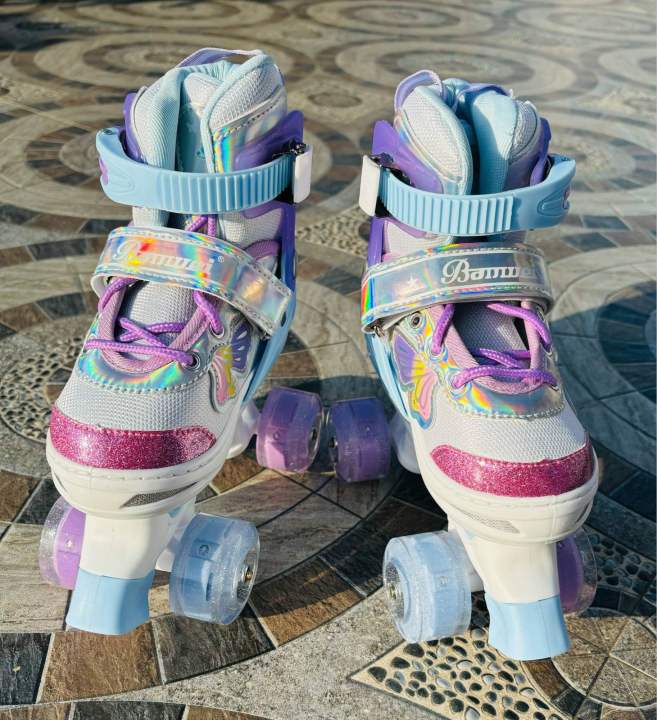 Benwei%204%20wheelers%20skate%20shoes:4%20size%20adjustable%20-%20Image%203